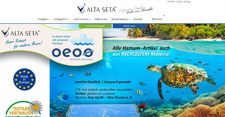 alphaNEXT Refezenz: alta-seta.de